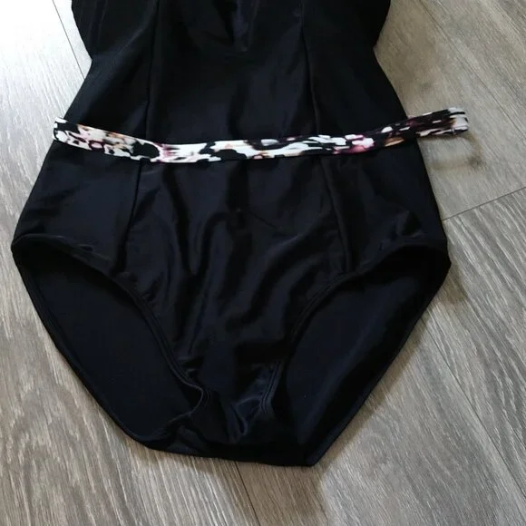 NWOT Panache Swim Florentine Sweetheart Belt Detail One Piece Swimsuit - Picture 4 of 13